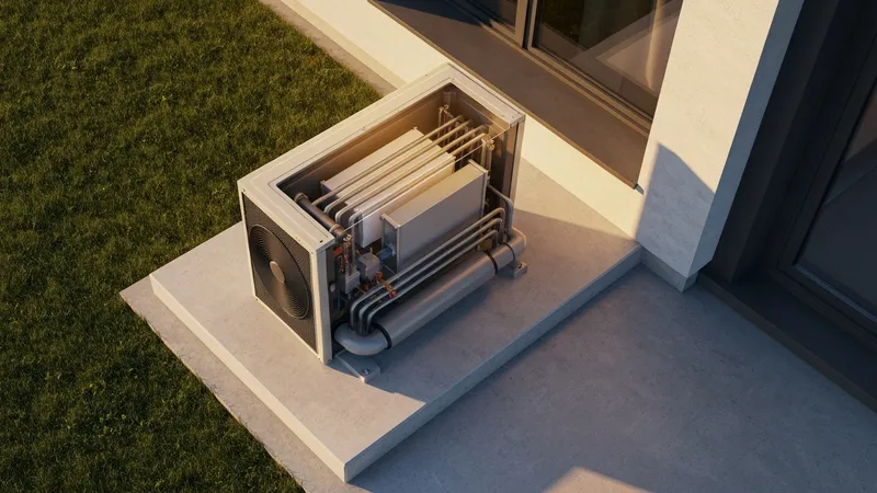 Schéma fonctionnement Pompe à chaleur air Eau air-eau